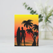 Carte Postale Surfeur (Debout devant)