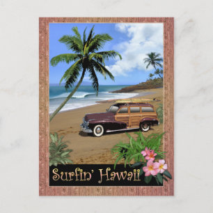 Carte Postale Surfin' Hawaii