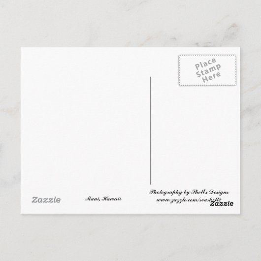 Carte Postale Surfin' the Wave... (Dos)