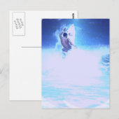 Carte postale Surfing Big Waves (Devant / Derrière)