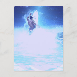 Carte postale Surfing Big Waves