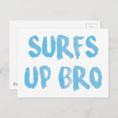 Carte Postale Surfs Up Bro (Devant / Derrière)