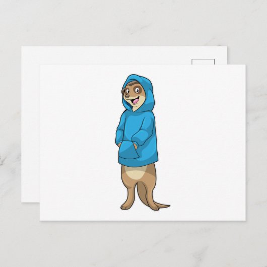 Carte Postale Suricate à capuche (Devant / Derrière)