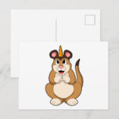 Carte Postale Suricate à corne (Devant / Derrière)