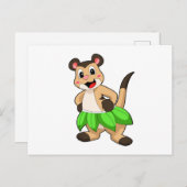 Carte Postale Suricate à la danse de ballet (Devant / Derrière)