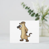 Carte Postale Suricate à l'entraînement de musculation avec halt (Debout devant)