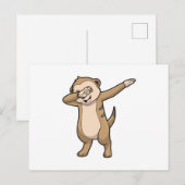 Carte Postale Suricate comme danse hip hop dab (Devant / Derrière)