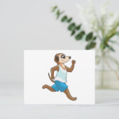 Carte Postale Suricate faisant du sport (Debout devant)