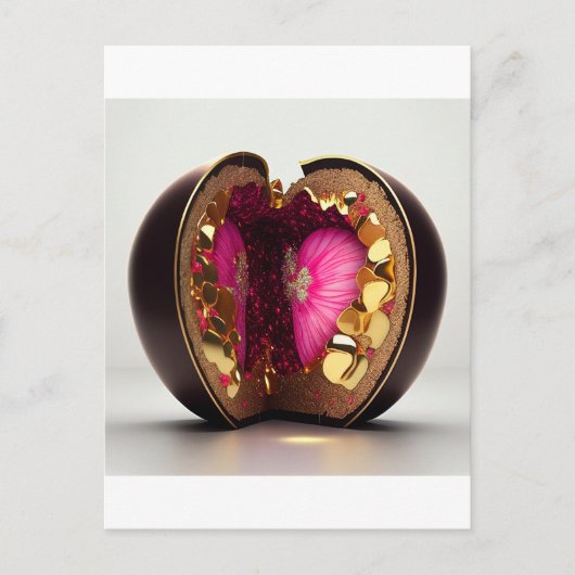 Carte Postale Surprise chocolat Valentine (Devant)