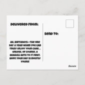 Carte Postale Surprise d'anniversaire de Mouette – Gâteau en dan (Dos)