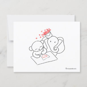 Carte Postale Surprise de la Saint-Valentin