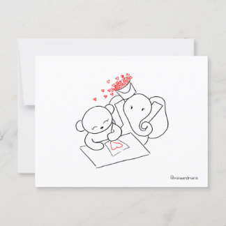 Carte Postale Surprise de la Saint-Valentin