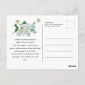 Carte Postale Surprise Party Hydrangea Rose 100e anniversaire (Dos)