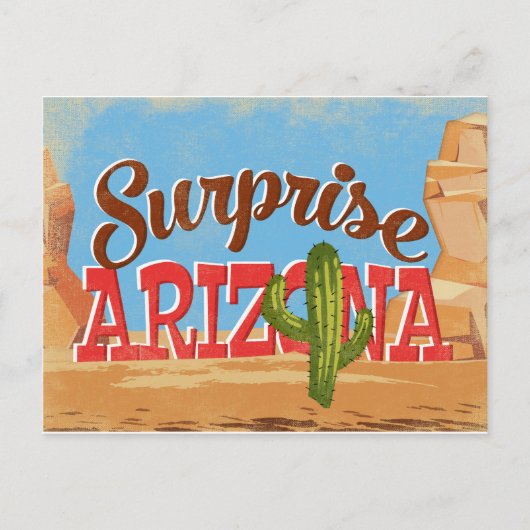 Carte Postale Surprise Vintage voyage Arizona (Devant)