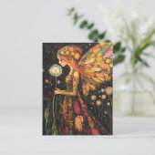 Carte Postale Surreal Beautiful Colorful Dandelion Fairy (Debout devant)