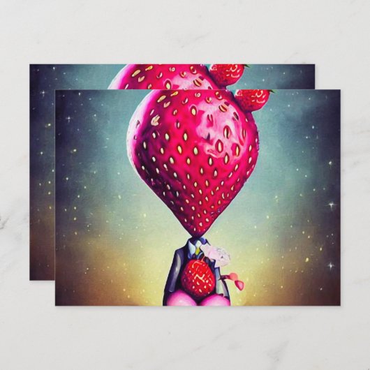 Carte Postale Surreal Berry Boy (Devant / Derrière)