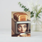 Carte Postale Surreal Breakfast Woman (Debout devant)