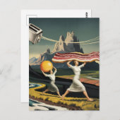 Carte Postale Surreal Breakfast Women (Devant / Derrière)