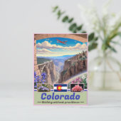 Carte Postale Surreal Colorado Essence : State Emblem Keepsaké (Debout devant)