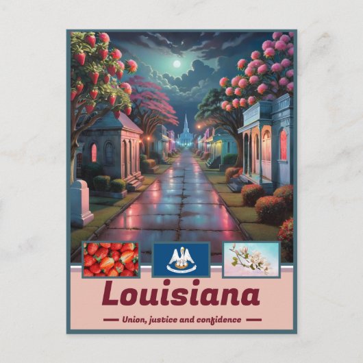 Carte Postale Surreal de chute de la Louisiane (Devant)