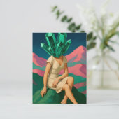 Carte Postale Surreal Emerald Crystals Femme (Debout devant)