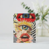 Carte Postale Surreal eyes and lips Postcard (Debout devant)