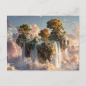 Carte Postale Surreal Floating Cliffs With Waterfalls (Devant)