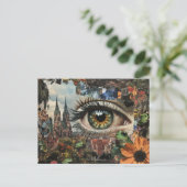 Carte Postale Surreal Hazel Eye Looking at the City (Debout devant)