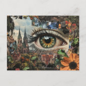 Carte Postale Surreal Hazel Eye Looking at the City (Devant)