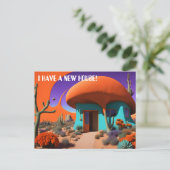 Carte Postale Surreal Musroom House Nouvelle adresse (Debout devant)
