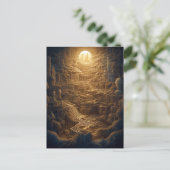 Carte Postale Surreal Mysterious City Imaginaire Art (Debout devant)