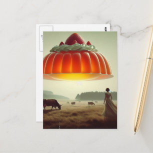 Carte Postale Surreal Orange Sweet Treat in the Dairy Pasture