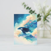 Carte Postale Surreal Orca Whale Cloud Forest (Debout devant)