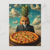 Carte Postale Surreal Pineapple Pizza Man (Devant)