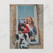 Carte Postale Surreal Retro Alice in Dairyland Collage  (Devant)