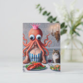 Carte Postale Surreal Seafood Repas (Debout devant)
