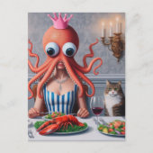 Carte Postale Surreal Seafood Repas (Devant)