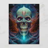 Carte Postale Surreal Skull Gothique Horror Art (Devant)
