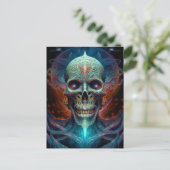 Carte Postale Surreal Skull Gothique Horror Art (Debout devant)