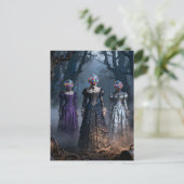 Carte Postale Surreal Vintage Bubblegum Machine Head Ladies (Debout devant)