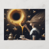 Carte Postale Surreal Woman and Bees Morning Tea and Honey (Devant)