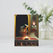 Carte postale surréaliste de rituel étrange (Debout devant)