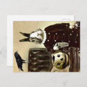 Carte Postale Surrealistic Vintage Halloween  (Devant / Derrière)