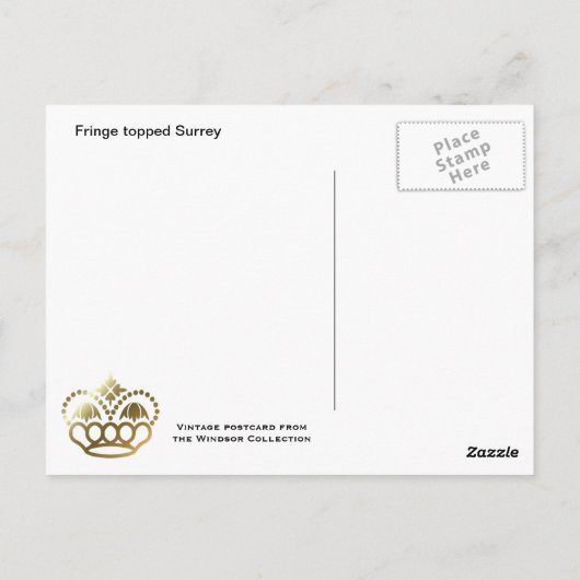 Carte Postale Surrey surélevé (Dos)