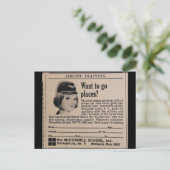 Carte Postale Surveillance vintage (Debout devant)