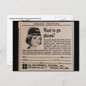 Carte Postale Surveillance vintage (Devant / Derrière)