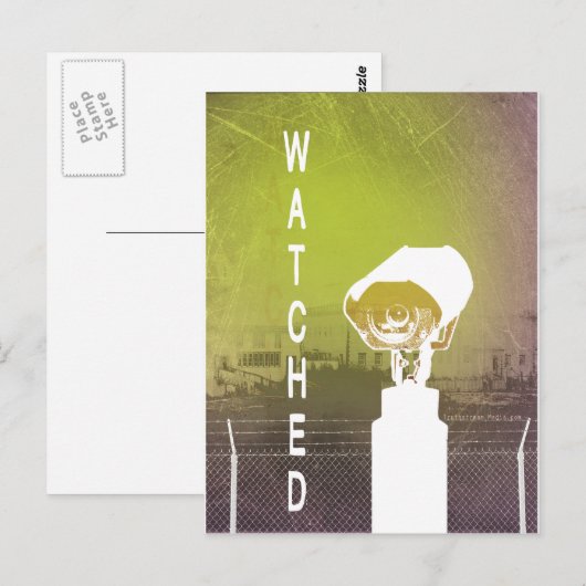 Carte Postale Surveillé (Devant / Derrière)