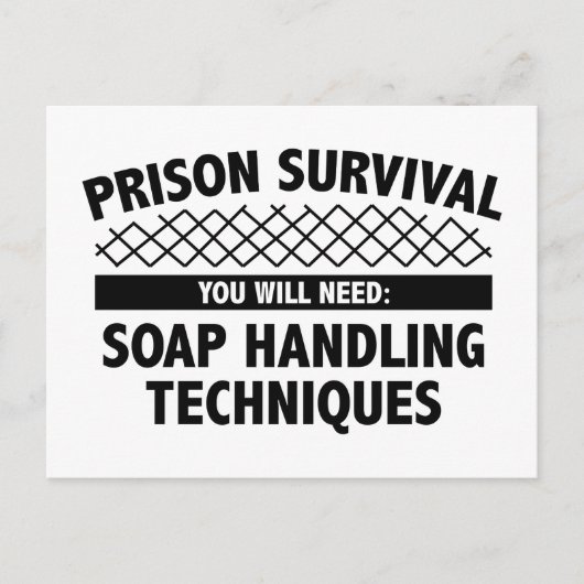 Carte Postale Survie en prison (Devant)