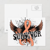 Carte Postale Survivant 16 Cancer utérin (Devant / Derrière)