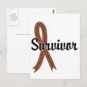 Carte Postale Survivant 17 Cancer utérin (Devant / Derrière)